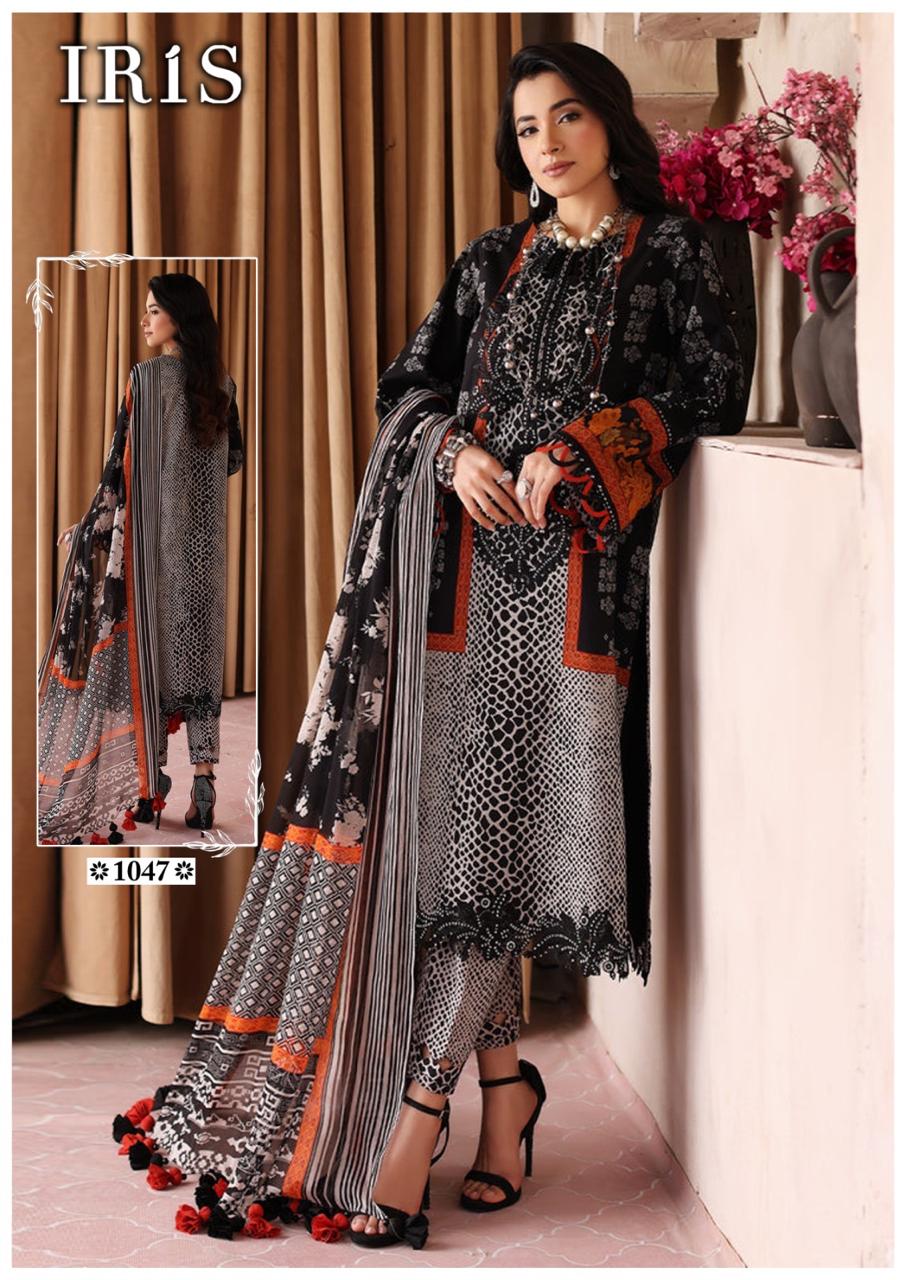 Afsanah Vol 5 By Iris Luxury Cotton Pakistani Dress Material Wholesalers In Delhi
